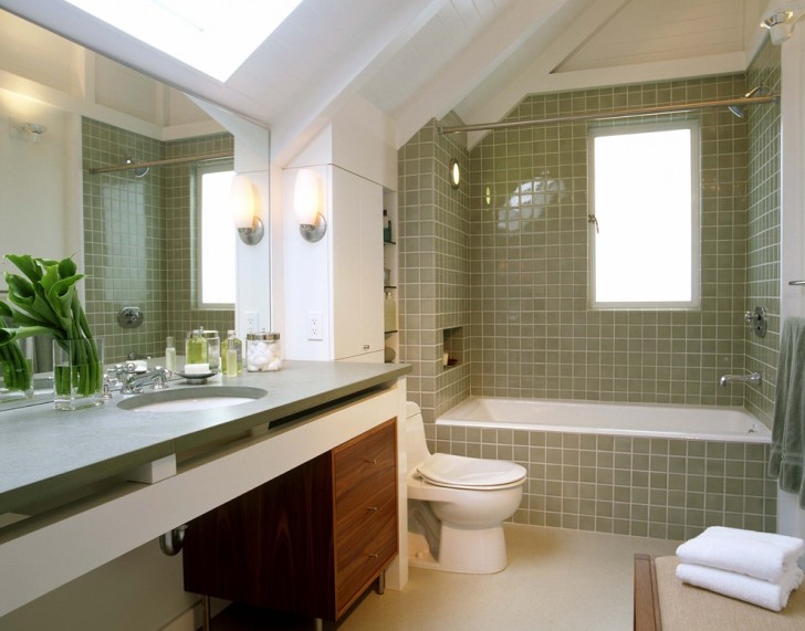 Bathroom , Cool  Traditional Cost to Remodel a Small Bathroom Ideas : Cool  Transitional Cost To Remodel A Small Bathroom Photos