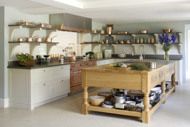 Kitchen , Beautiful  Eclectic Oak Kitchen Sets Photos : Cool  Transitional Oak Kitchen Sets Ideas