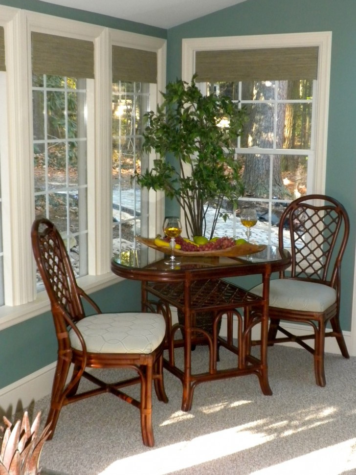 Kitchen , Wonderful  Farmhouse Small Breakfast Table and Chairs Photo Inspirations : Cool  Transitional Small Breakfast Table And Chairs Photo Ideas