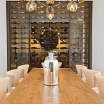 Fabulous  Contemporary Dining Table with Wine Storage Photos , Awesome  Contemporary Dining Table With Wine Storage Ideas In Dining Room Category