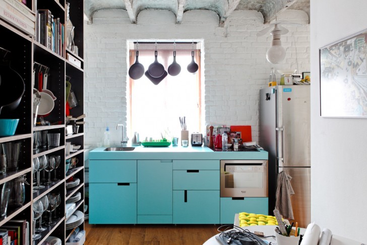 Kitchen , Beautiful  Eclectic Oak Kitchen Sets Photos : Fabulous  Industrial Oak Kitchen Sets Photo Inspirations