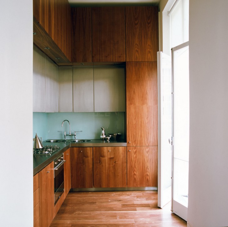 Kitchen , Wonderful  Contemporary Kitchen Wooden Cabinets Picture : Fabulous  Midcentury Kitchen Wooden Cabinets Ideas