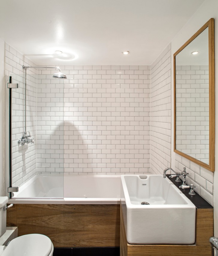 Bathroom , Lovely  Eclectic Small Bathroom Floorplans Photo Ideas : Lovely  Contemporary Small Bathroom Floorplans Image Inspiration