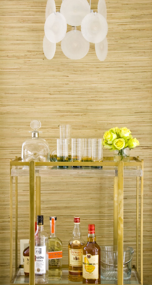 Dining Room , Lovely  Eclectic Faux Bamboo Bar Cart Image Ideas : Lovely  Midcentury Faux Bamboo Bar Cart Photo Inspirations