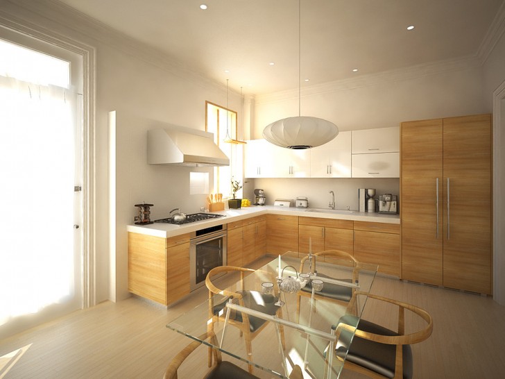 Kitchen , Gorgeous  Transitional White Cabinets for Kitchen Image : Lovely  Modern White Cabinets For Kitchen Inspiration