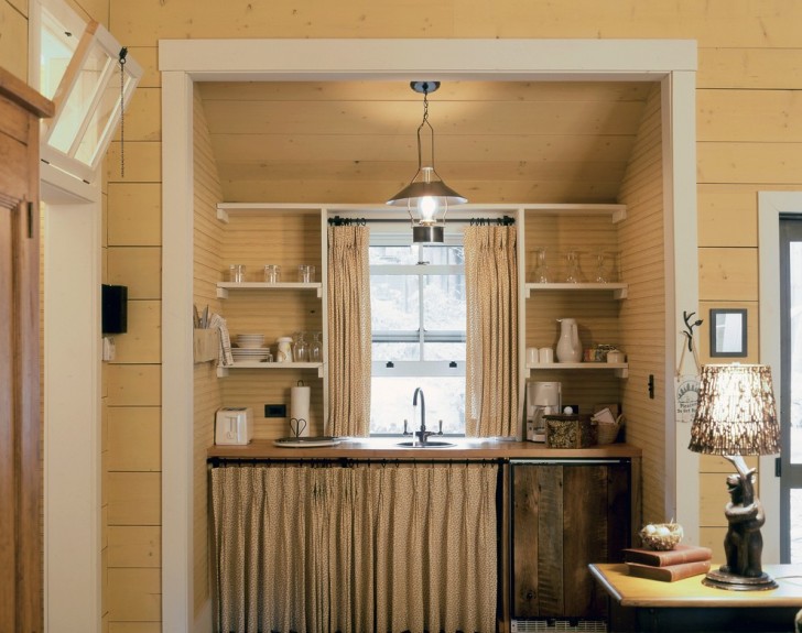 Bedroom , Charming  Contemporary Small Kitchenette Units Inspiration : Lovely  Rustic Small Kitchenette Units Inspiration