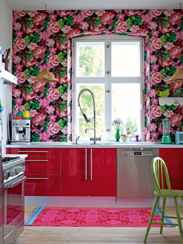 Kitchen , Cool  Transitional Ikea Kitchens 2012 Ideas : Lovely  Shabby Chic Ikea Kitchens 2012 Picture