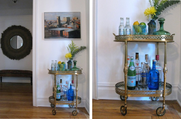 Kitchen , Lovely  Contemporary Antique Bar Carts Photo Inspirations : Lovely  Traditional Antique Bar Carts Photos