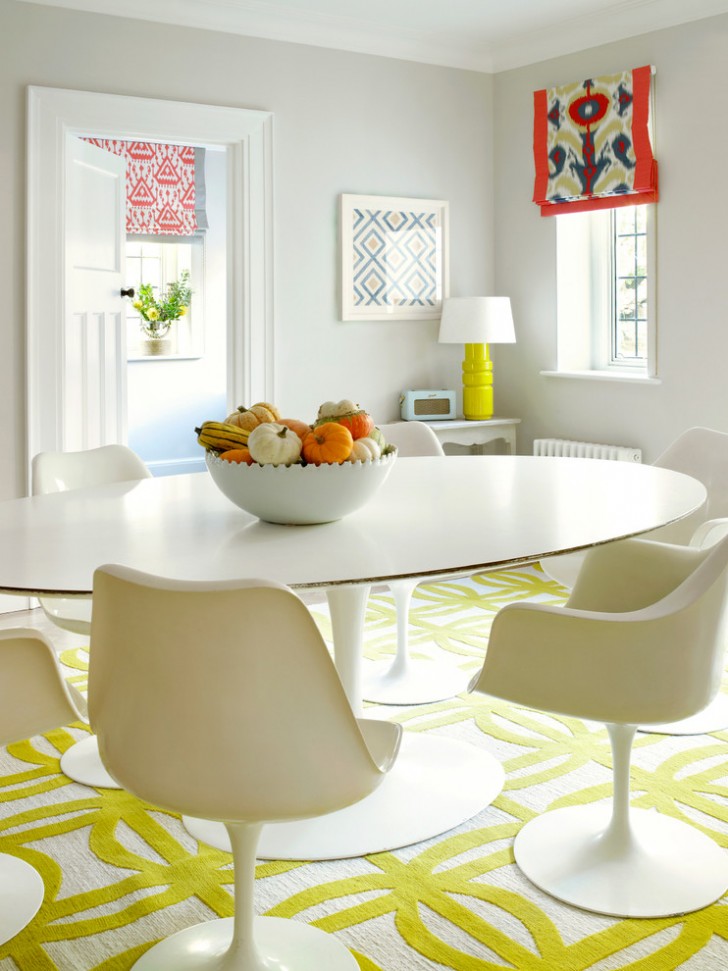 Living Room , Beautiful  Scandinavian White Dining Room Furniture Sets Ideas : Stunning  Contemporary White Dining Room Furniture Sets Image Inspiration