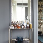 Stunning  Industrial Mirrored Bar Cart Photo Ideas , Lovely  Traditional Mirrored Bar Cart Image Ideas In Living Room Category