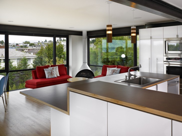 Kitchen , Beautiful  Contemporary Redo Laminate Countertop Image : Stunning  Modern Redo Laminate Countertop Image Ideas