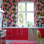 Kitchen , Lovely  Shabby Chic Ikea Red Kitchen Cabinets Photos : Stunning  Shabby Chic Ikea Red Kitchen Cabinets Picture Ideas