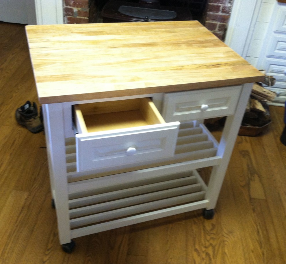 990x916px Beautiful  Farmhouse Rolling Butcher Block Cart Inspiration Picture in Kitchen