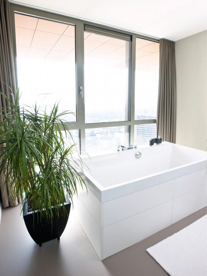 Bathroom , Wonderful  Modern Window Curtains For Bathrooms Ideas : Wonderful  Modern Window Curtains for Bathrooms Image Ideas