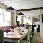 Dining Room , Charming  Farmhouse Kitchen Table Sets with Benches Ideas : Wonderful  Shabby Chic Kitchen Table Sets with Benches Image Ideas
